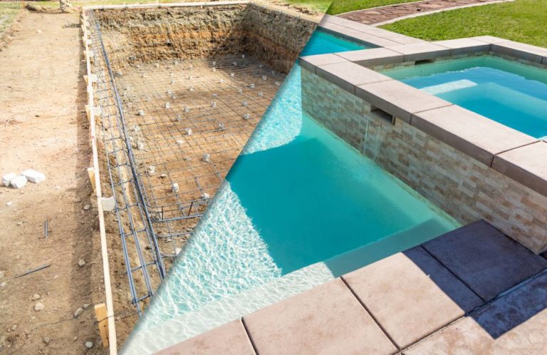 featured image for steps of swimming pool construction